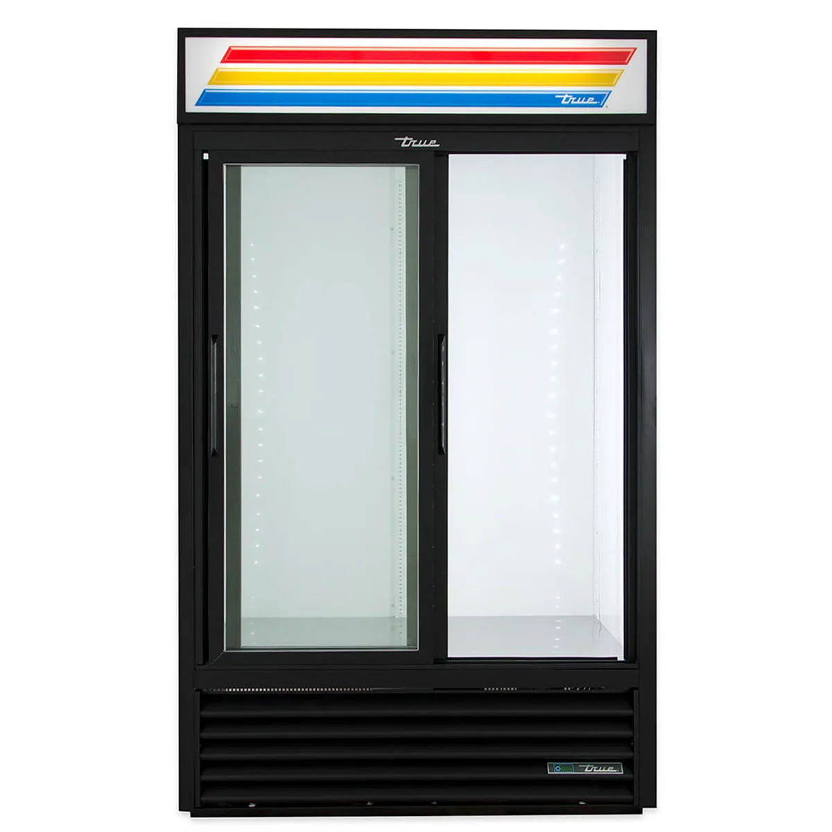 True GDM-41-HC-LD 47" 2-Section Thermal Glass Sliding Door Refrigerated Merchandiser