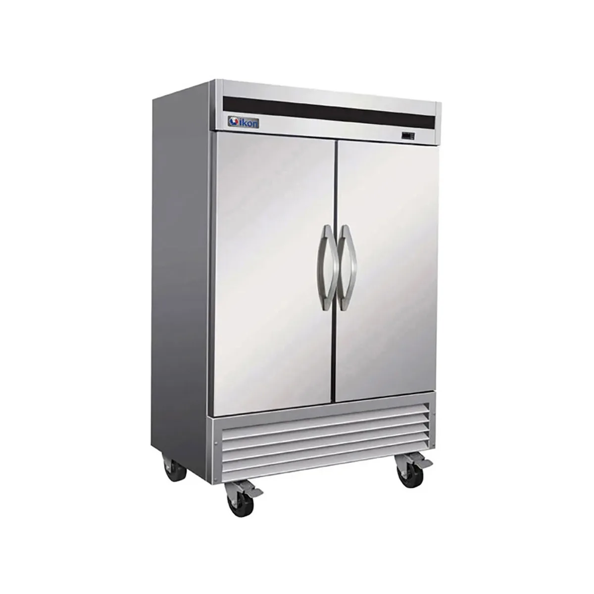 IKON IB54F 53-9/10" 2-Solid Door Reach-In Freezer, Bottom Mounted, 42 cu. ft., Stainless Steel