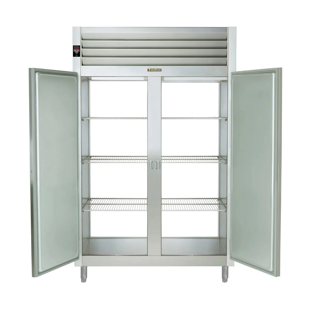 Traulsen ARI232LP-FHS 68" 2-Section Roll-Thru Refrigerator w/ 4 Solid Doors, Remote, 79 cu. ft.