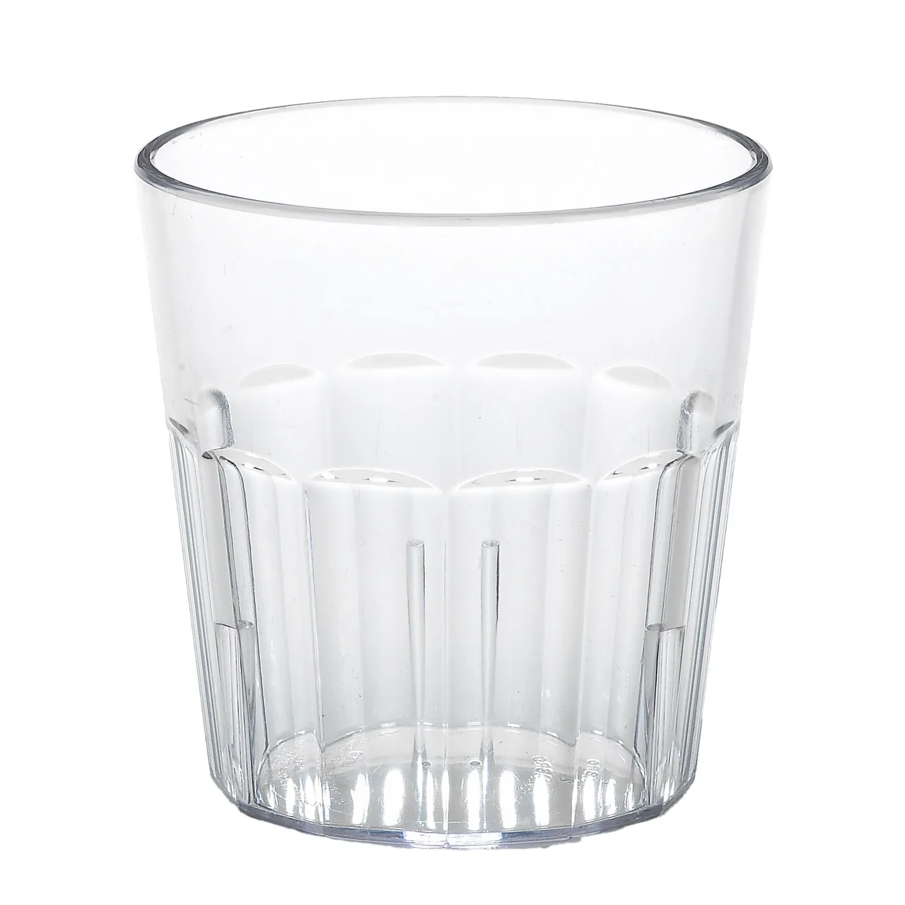 Cambro NT9152 Newport Tumbler - 9.3 oz Clear Fluted SAN Plastic 3-1/4" Top Diameter Dishwasher Safe