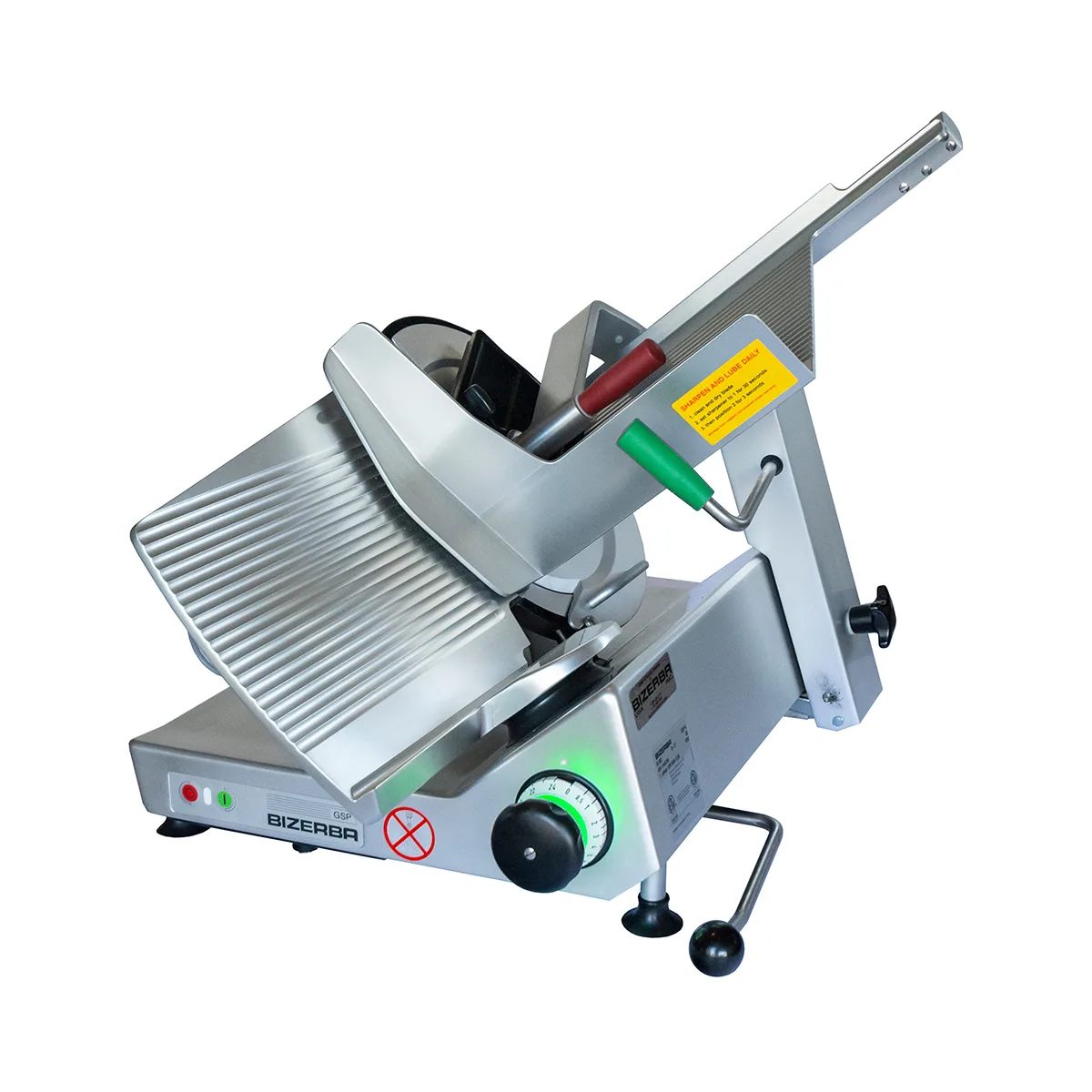 Bizerba GSP SBR H I 90 Manual Meat Slicer – 13” Stainless Blade, 1/2 HP 120V, Gravity Feed, 0‑0.94” Slice