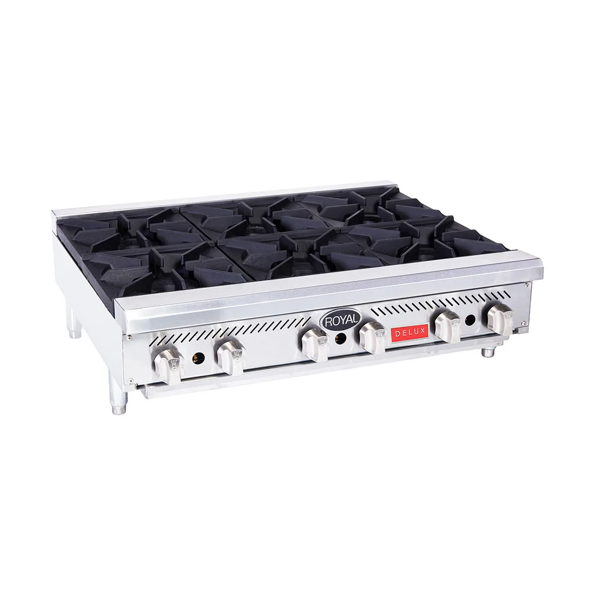 Royal Range of California RHP-12-1 12" Countertop Gas Hotplate with (1) Burner, Manual Controls, 30.000 BTU