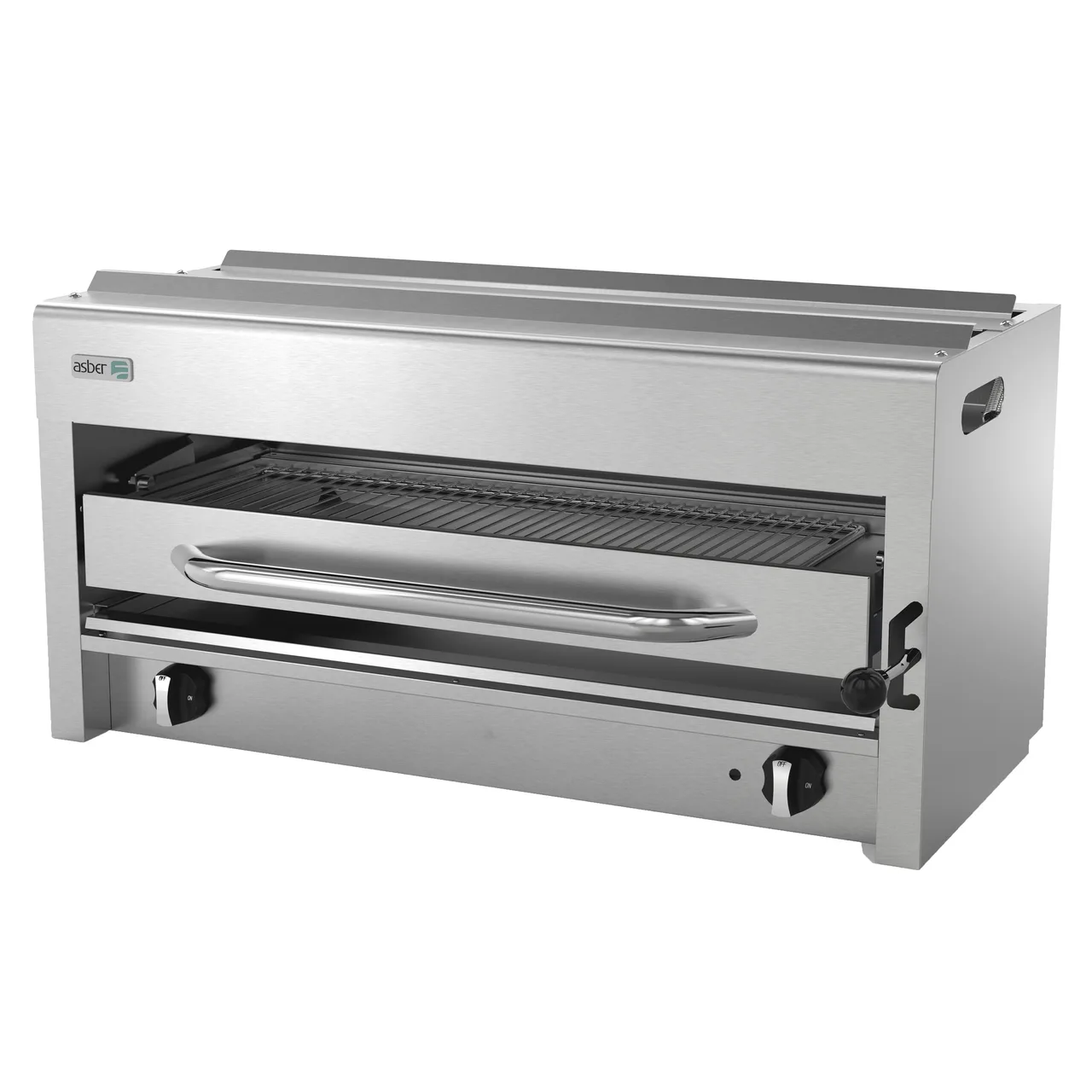 Asber AESB-36 36"W Gas Salamander Broiler, Range or Wall-Mount