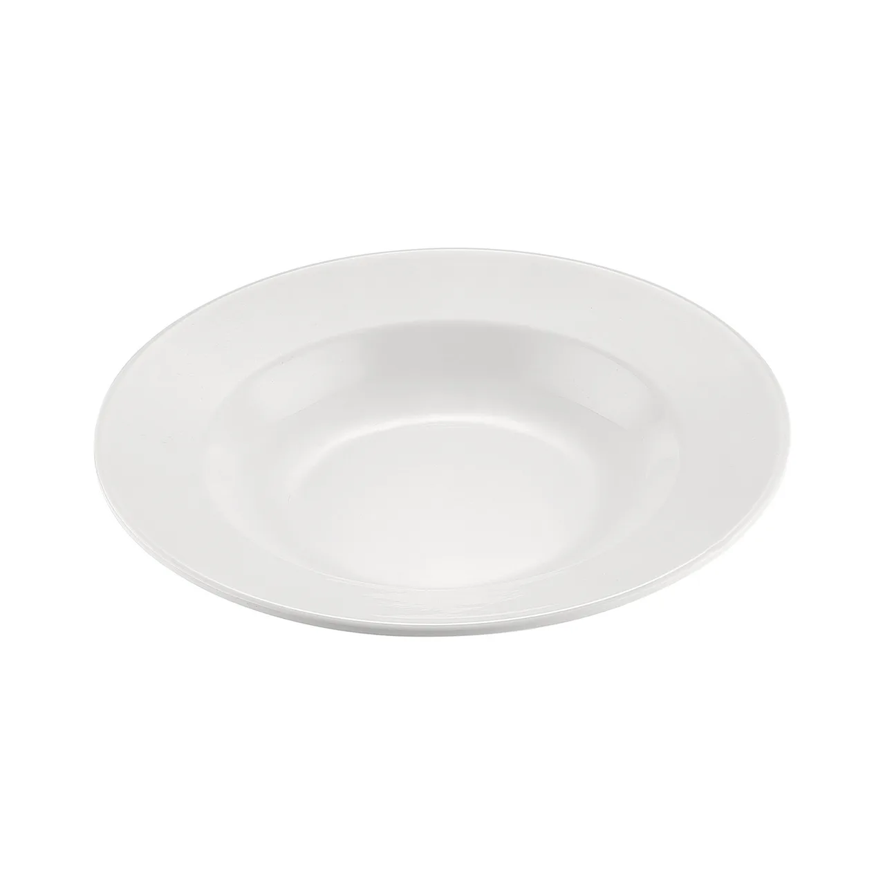 CAC China MLRN-3 Maxwell Rim Soup Plate, 9" (10 oz) Melamine Bowl, Dishwasher Safe - 1 Dozen