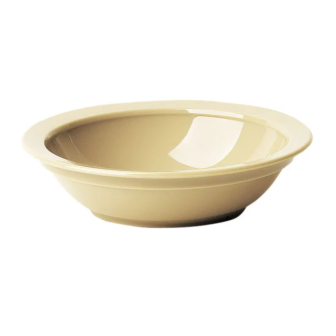 Cambro 60CW133 - Bowl, 6" Dia x 1.5" H, 11 oz, Beige Polycarbonate, Scratch-Resistant Finish