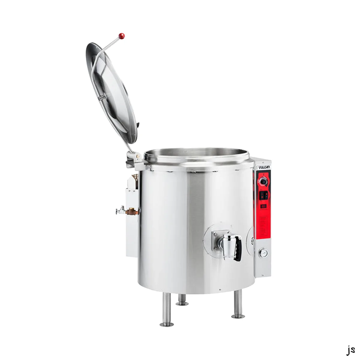 Vulcan K40GL 40 Gallon Floor Stationary 2/3 Steam Jacketed Gas Kettle, 100.000 BTU