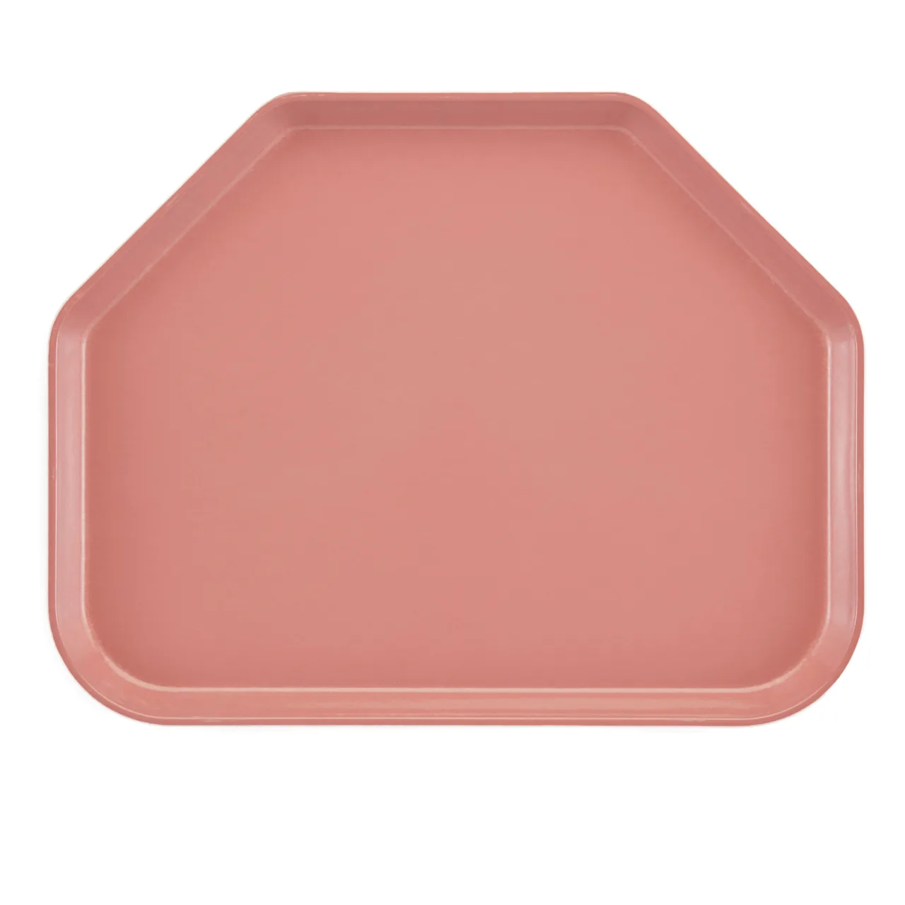 Cambro 1422TR409 Camtray Trapezoid Tray, 14" x 22", Fiberglass, Blush Pink, NSF, Dishwasher Safe