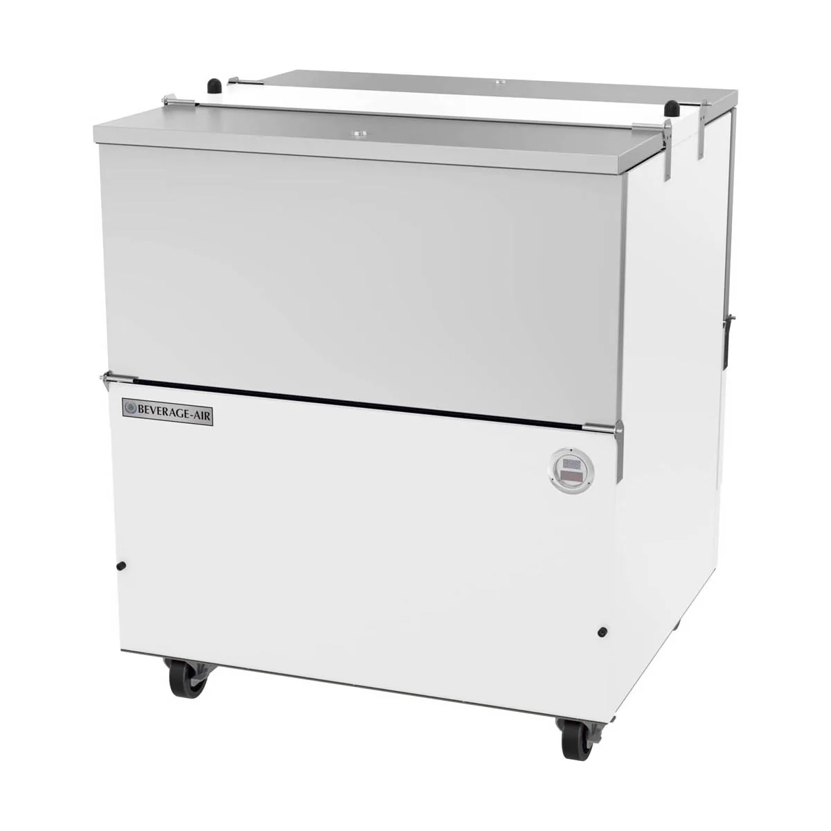 Beverage Air ST34HC-W 34" Dual Sided Milk Cooler, Cold Wall, 8 Crates Capacity