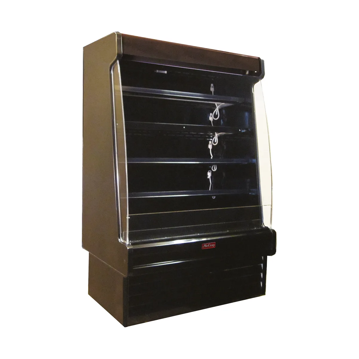 Howard-McCray R-OD35E-5S-B-LED 63'' Vertical Dairy Open Air Merchandiser in Black, Remote