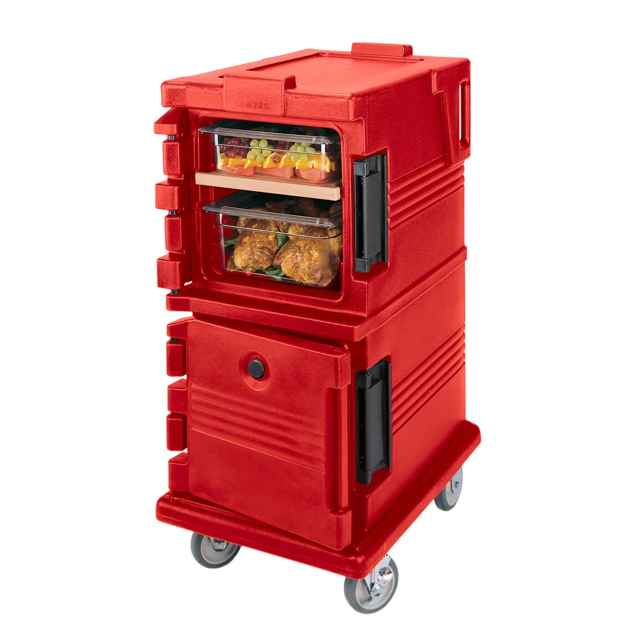 Cambro UPC600158 Ultra Camcarts® Hot Red Insulated Food Pan Carrier w/ 8 Pan Capacity