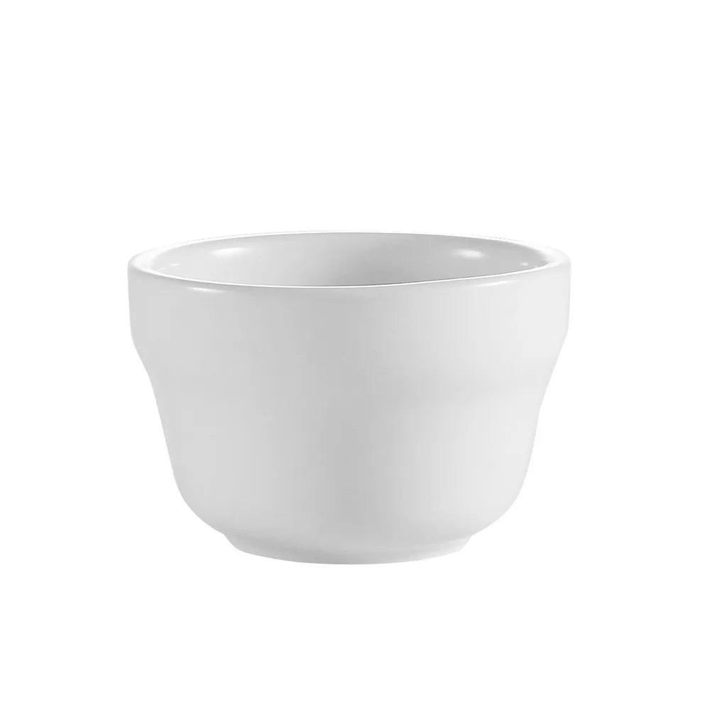 CAC China RCN-4 - Bouillon Cup, 7-1/4 oz, 4" Dia x 2-1/2" H, White Porcelain, Safe - 1 Dozen