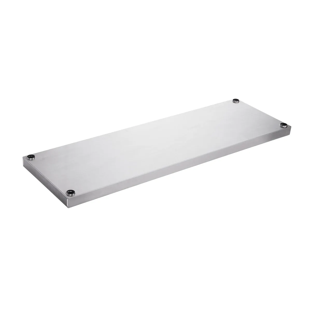 Dukers DCOS-1874 73 3/4"L Table Mount Shelf - 2 Decks, Side Mount, 18"W, Stainless