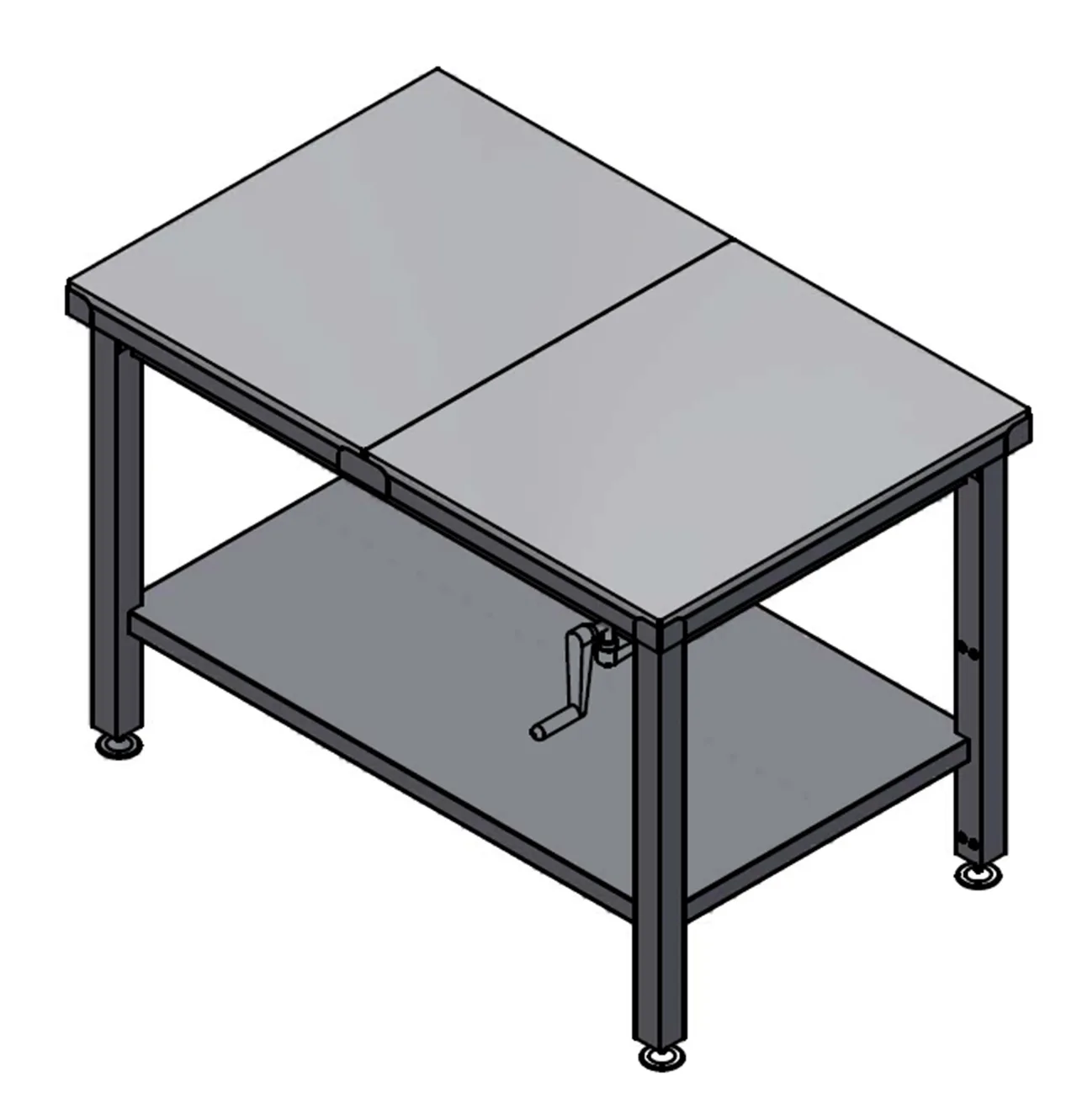 Winholt DTS-3072H32-ADJ-9-PT Work Table, 72"W X 30"D X 41"H