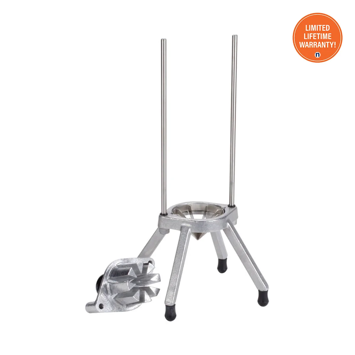 Nemco 55550-4 Manual 4-Section Easy Wedger, Cast Aluminum & Stainless Steel, 4 Stay‑Sharp Blades, Rubber Feet