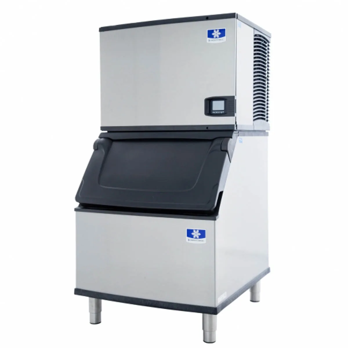 Manitowoc IDP0500W/D400 Water Cooled Full Cube 500 lb Ice Machine with Bin, 365 lb Storage