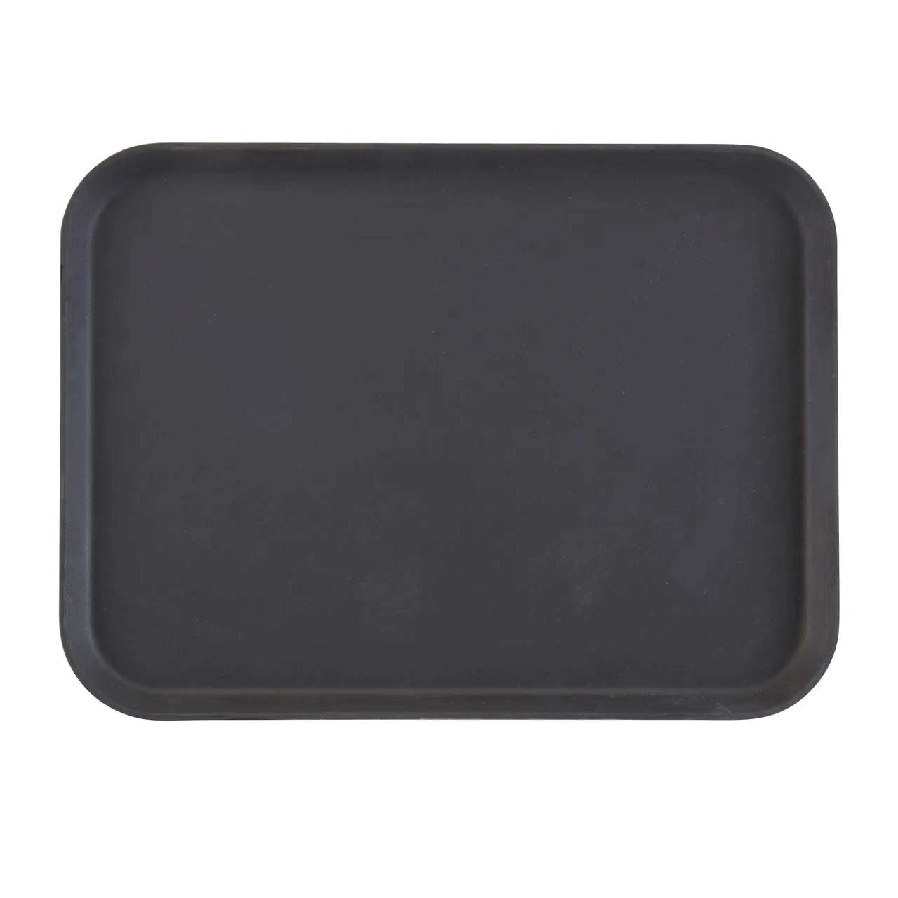 Cambro 1520CT110 Rectangular Non‑Skid Serving Tray, 15" x 20¼" Black Fiberglass, Dishwasher Safe, NSF Certified