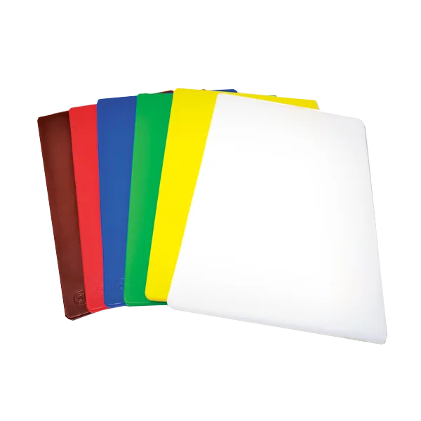 Omcan USA 41208 Plastic Cutting Board, 18" x 24" x 1/2" White, Dishwasher Safe
