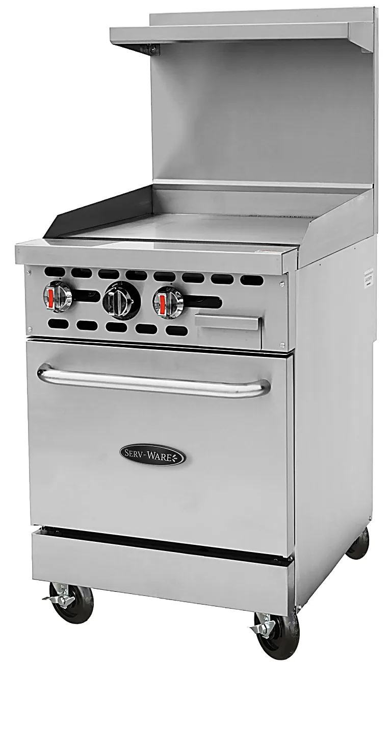 Serv-Ware SWGO-24-LP Floor Model Gas Griddle