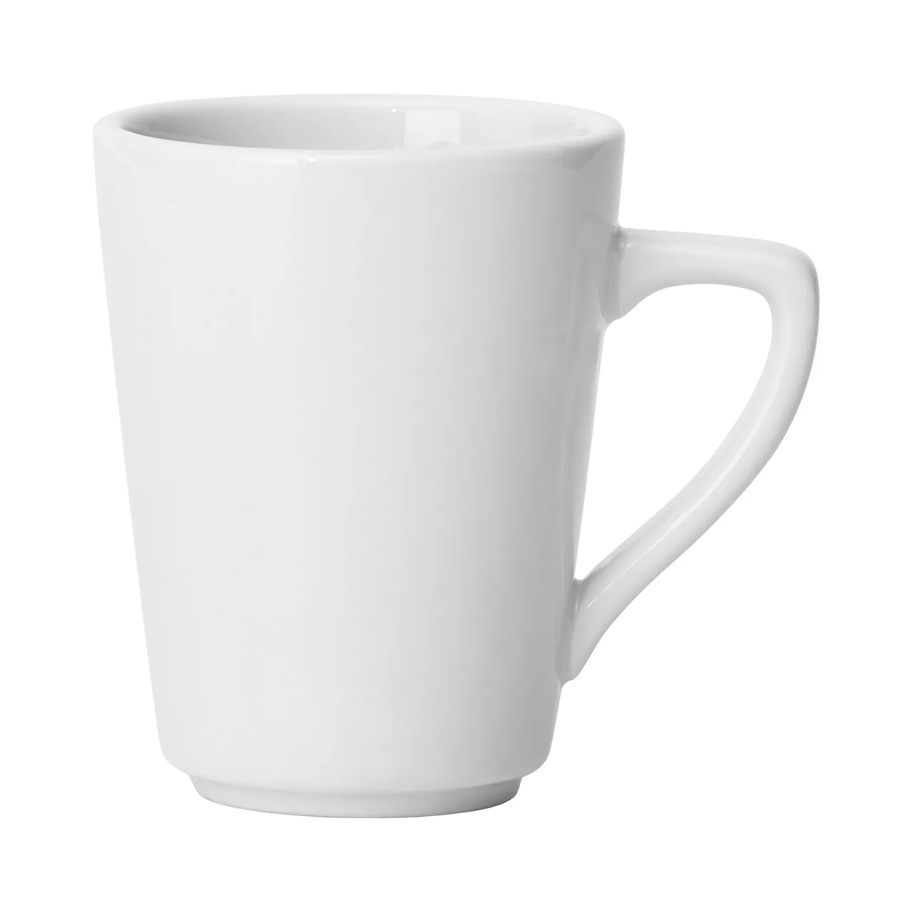 Winco BMC-85 Brewbliss Mug, 8.5 oz Capacity, 3" Dia x 4¼" H, White Porcelain - 1 Dozen