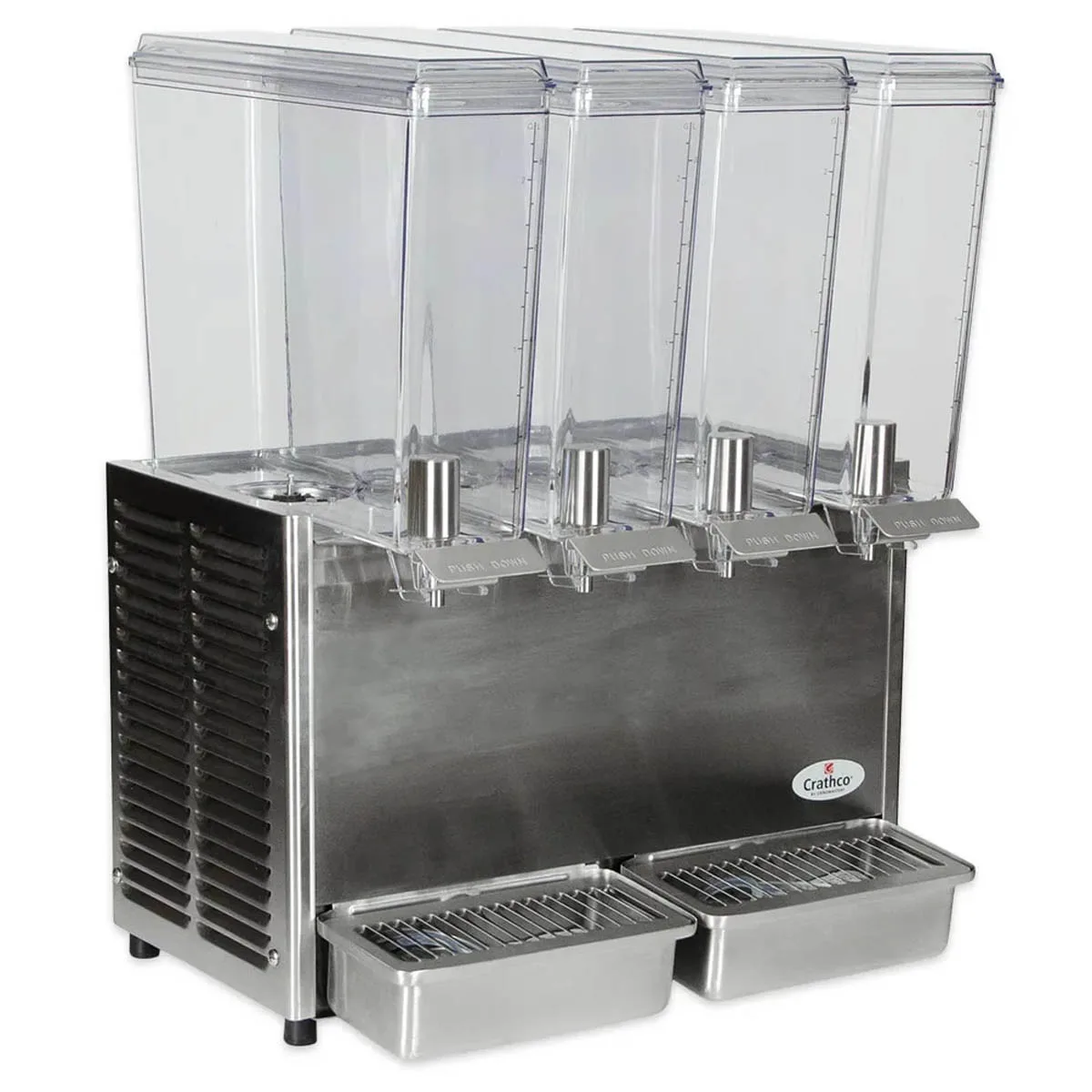 Crathco E49-3 Classic Bubbler® Beverage Dispenser with 4 Bowls / Agitator - 2.4 Gal (each) - 720W