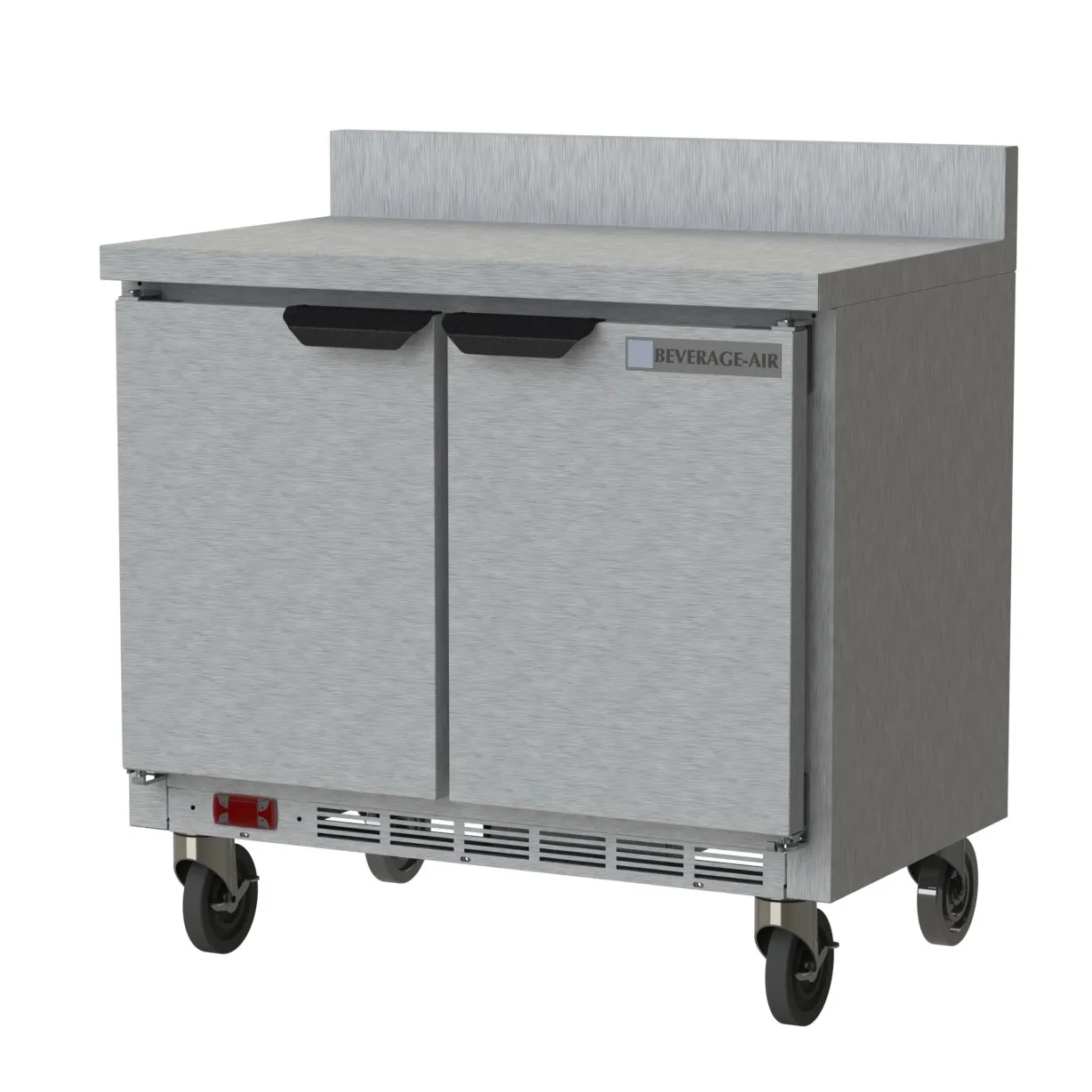 Beverage Air WTR34HC-FIP 34" 2-Section Worktop Refrigerator w/ 2 Doors, 6 cu. ft.