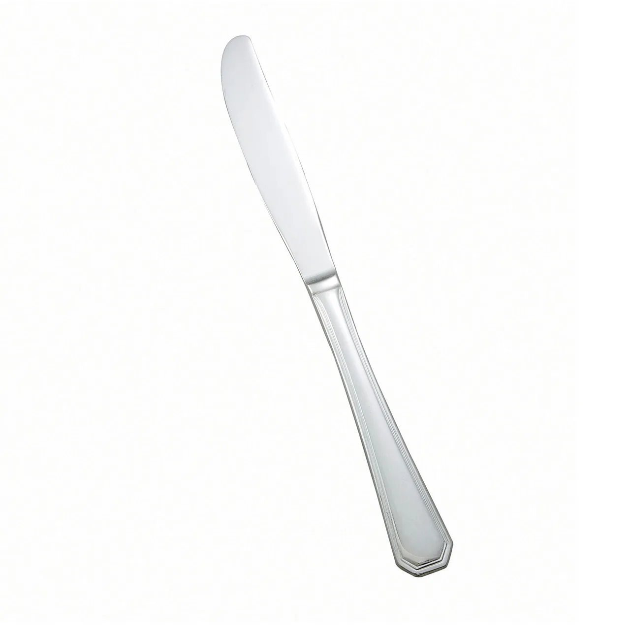 Winco 0035-08 - Victoria Dinner Knife, 9-1/4" Length, 18/8 Stainless Steel, Mirror Finish - 1 Dozen