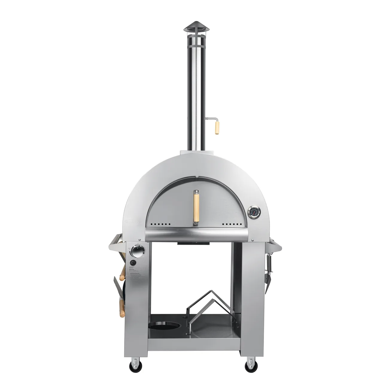 Koolmore KM-OKS-DFPO Gas & Wood Fired Pizza Oven, 32"W, Flue Tamper Control