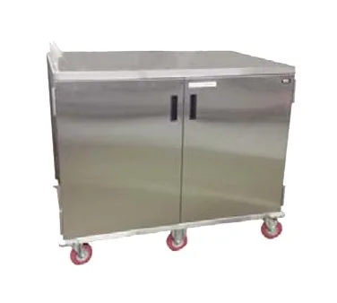 Carter-Hoffmann ETDTT32 Stainless Steel 32 Tray Economy Patient Tray Cart w/ 2 Doors