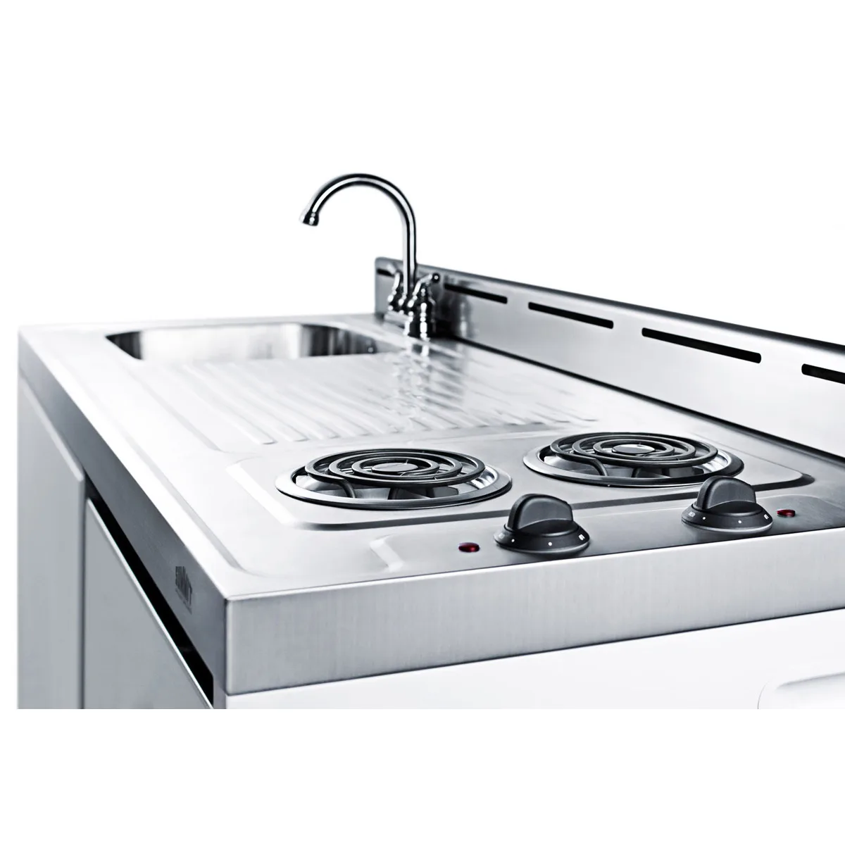 Summit C48EL All-in-One Combo Kitchen, 47.25"W x 24"D x 40"H, with deep drawn sink