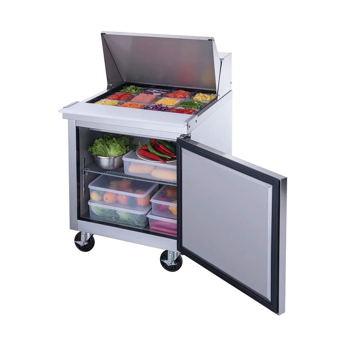 Dukers Appliance Co DSP29-12M-S1 29" Mega Top Sandwich/Salad Prep Table w/ 1 Door