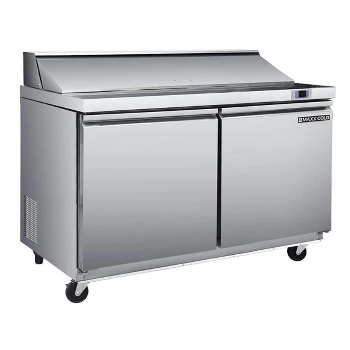 Maxx Cold MXSR48SHC 48" Refrigerated Sandwich/Salad Prep Table w/ 2 Doors, 13.77 cu. ft.