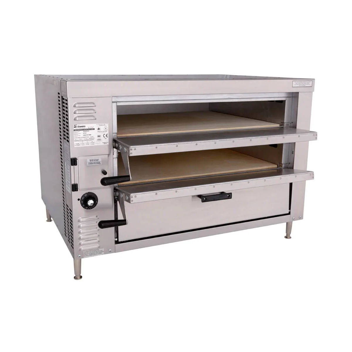 Bakers Pride GP61 41" Double Deck Gas Countertop Pizza Oven w/ 45,000 BTU, Stackable