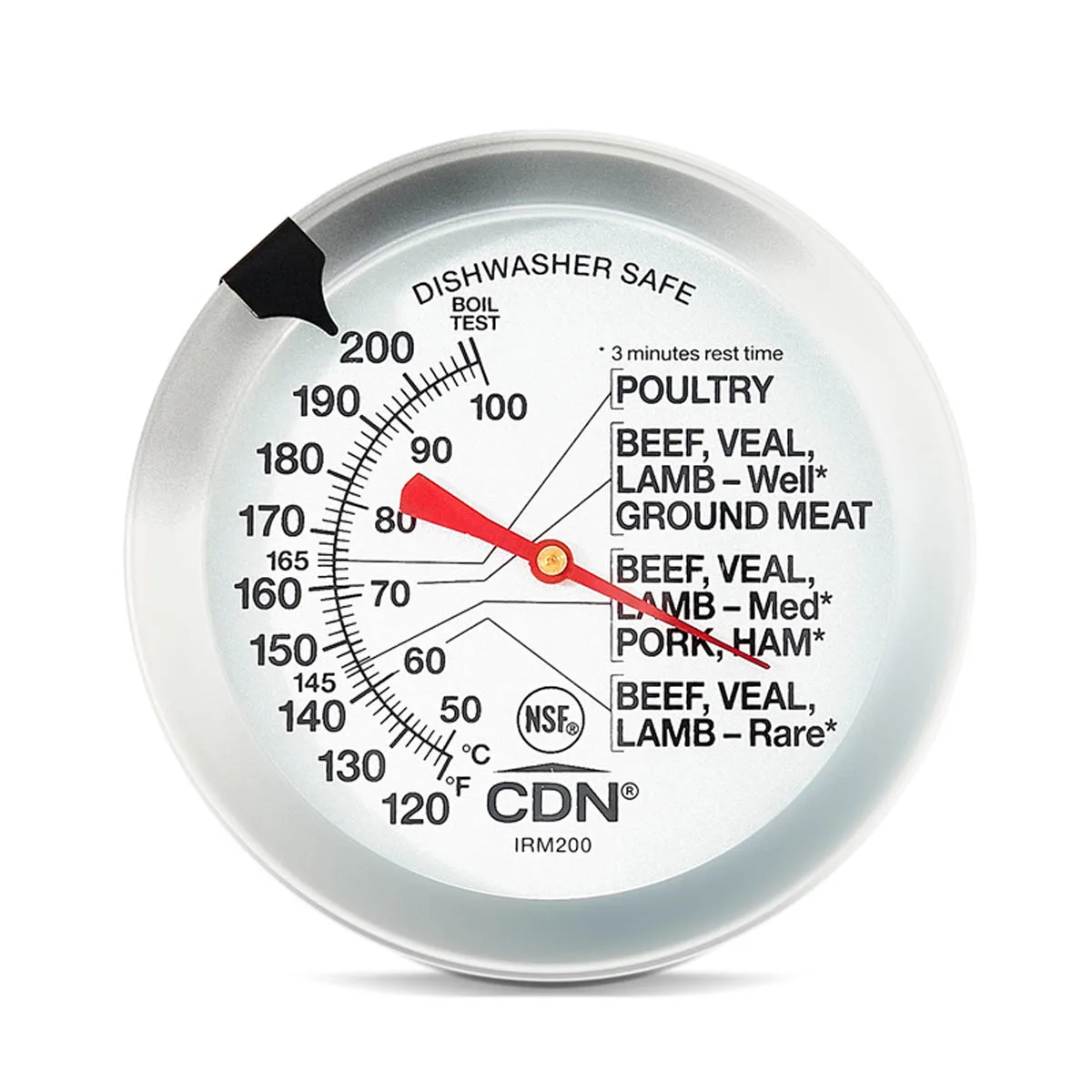 CDN IRM200 Meat/Poultry Ovenproof Thermometer,Target Range İndication