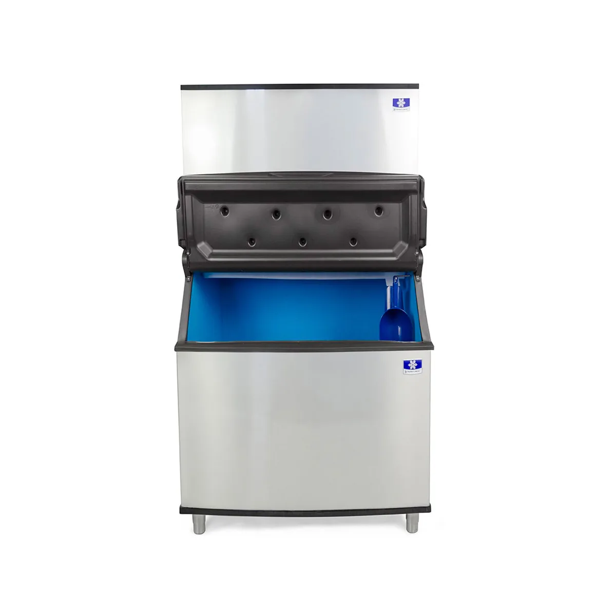 Manitowoc IYT1500A/D970 Air Cooled Half Cube 1800 lb Ice Machine with Bin, 882 lb Storage