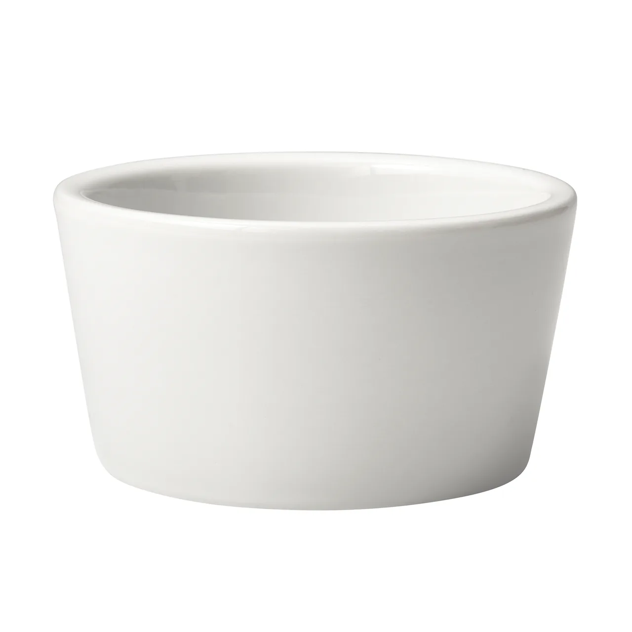 Winco PRR-6 Ramekin, 6 oz., 3-1/4" Dia x 1-5/8" H, Round Plain White Porcelain - 1 Dozen