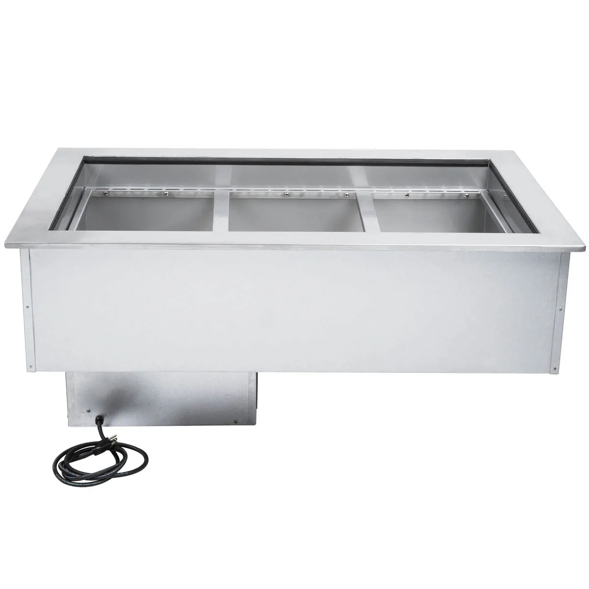 APW Wyott CW-3 Three Pan Drop-In Refrigerated Cold Food Well Unit