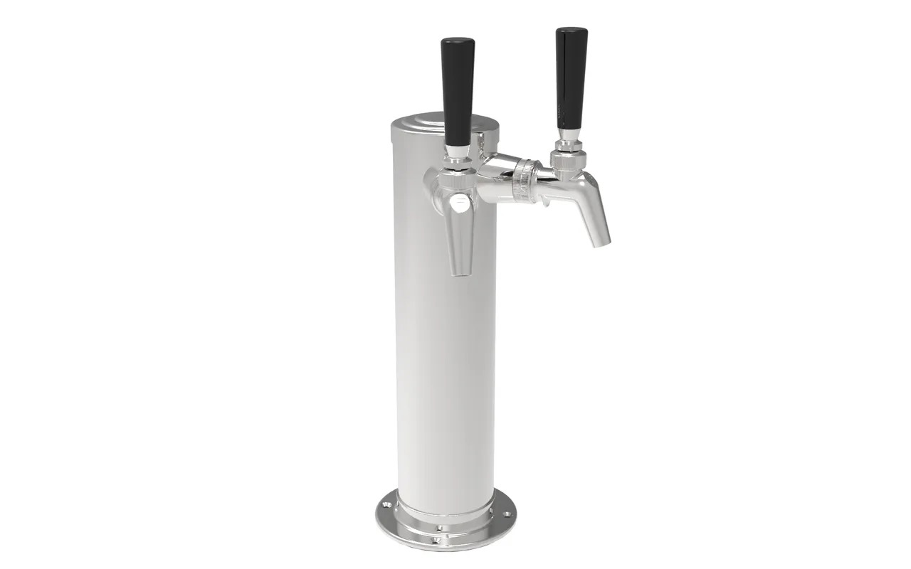 Perlick 858D Draft Beer Dispensing Tower, 2 Faucets