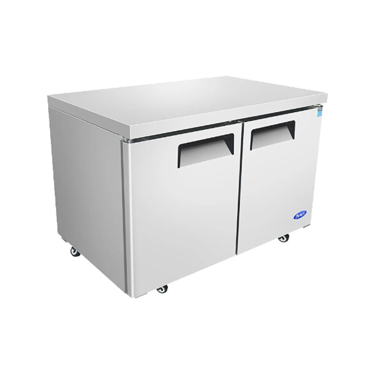 Atosa USA MGF8402GR 48" Two Section Undercounter Refrigerator w/ 2 Doors, 13.38 cu. ft.