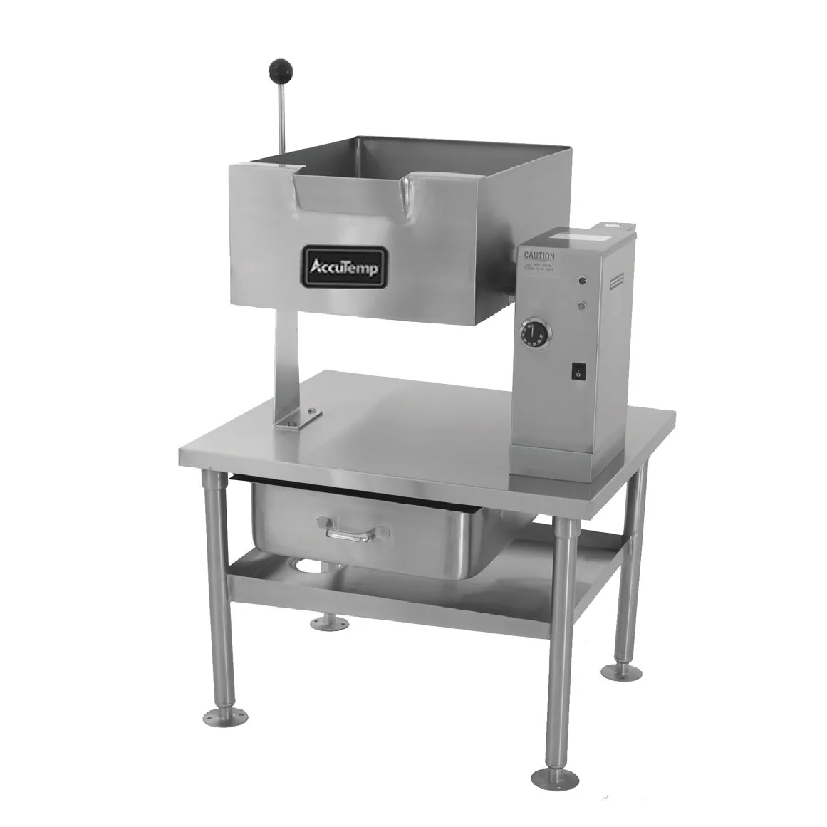 AccuTemp ALRES-13 13 Gallon Countertop Electric Tilting Skillet Braising Pan, Manual Tilt, Stainless Steel