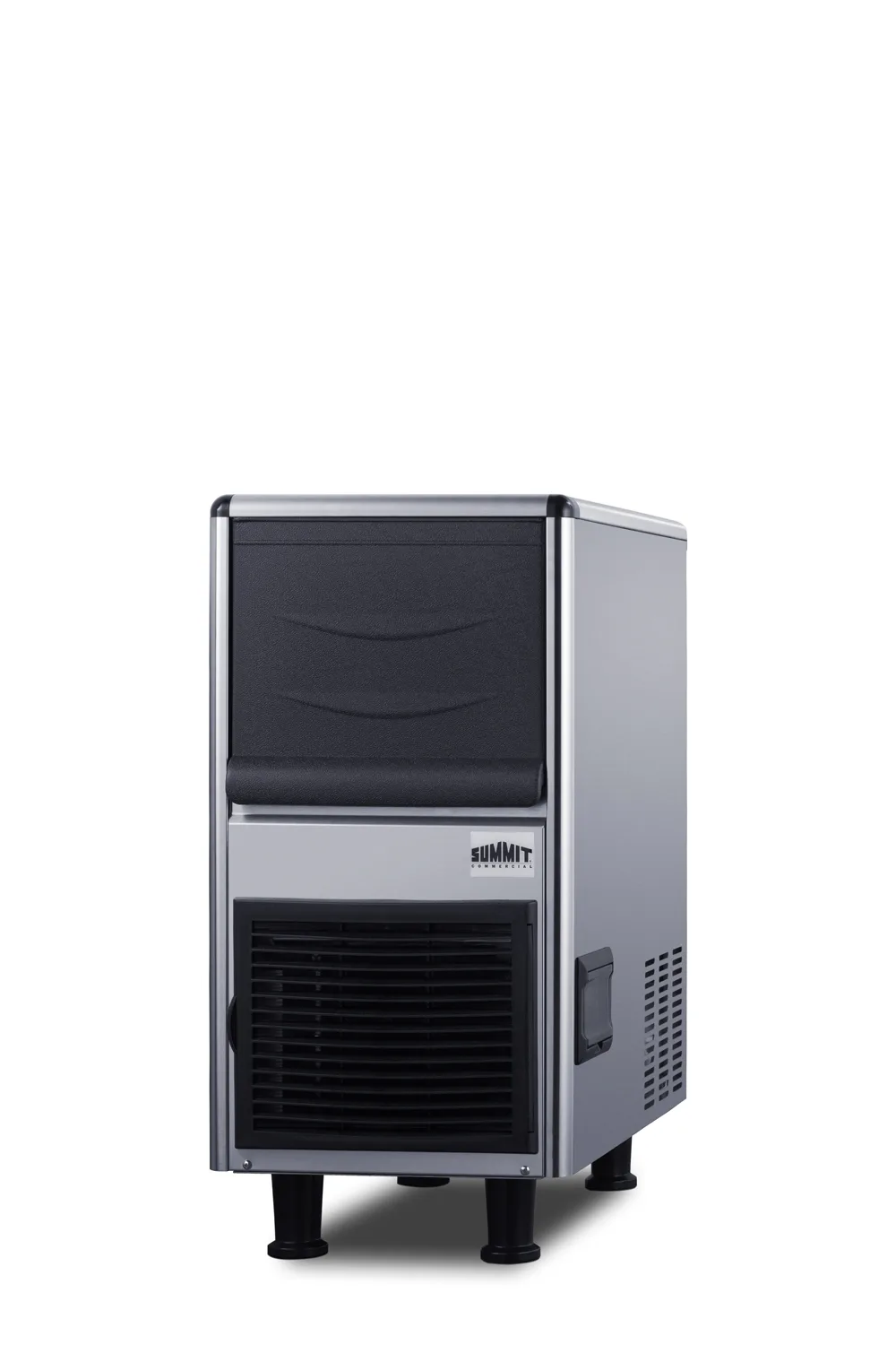 Summit BIM55BU Bullet Ice 15" W x 22" D 55 lb/hr 33 lb Bin Stainless ENERGY STAR AirCooled Cube 115V