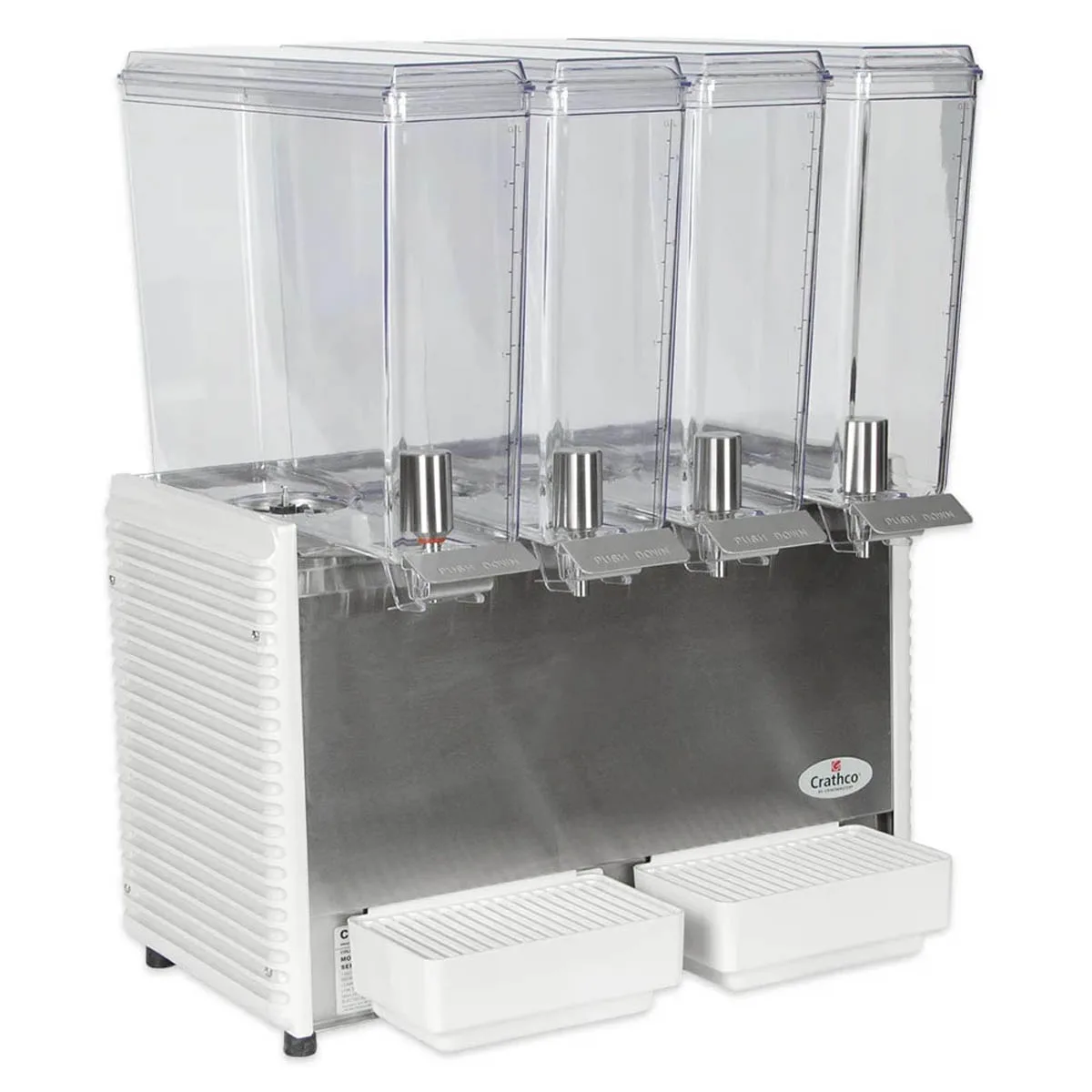 Crathco E49-4 Classic Bubbler® Beverage Dispenser with 4 Bowls / Agitator - 2.4 Gal (each) - 720W