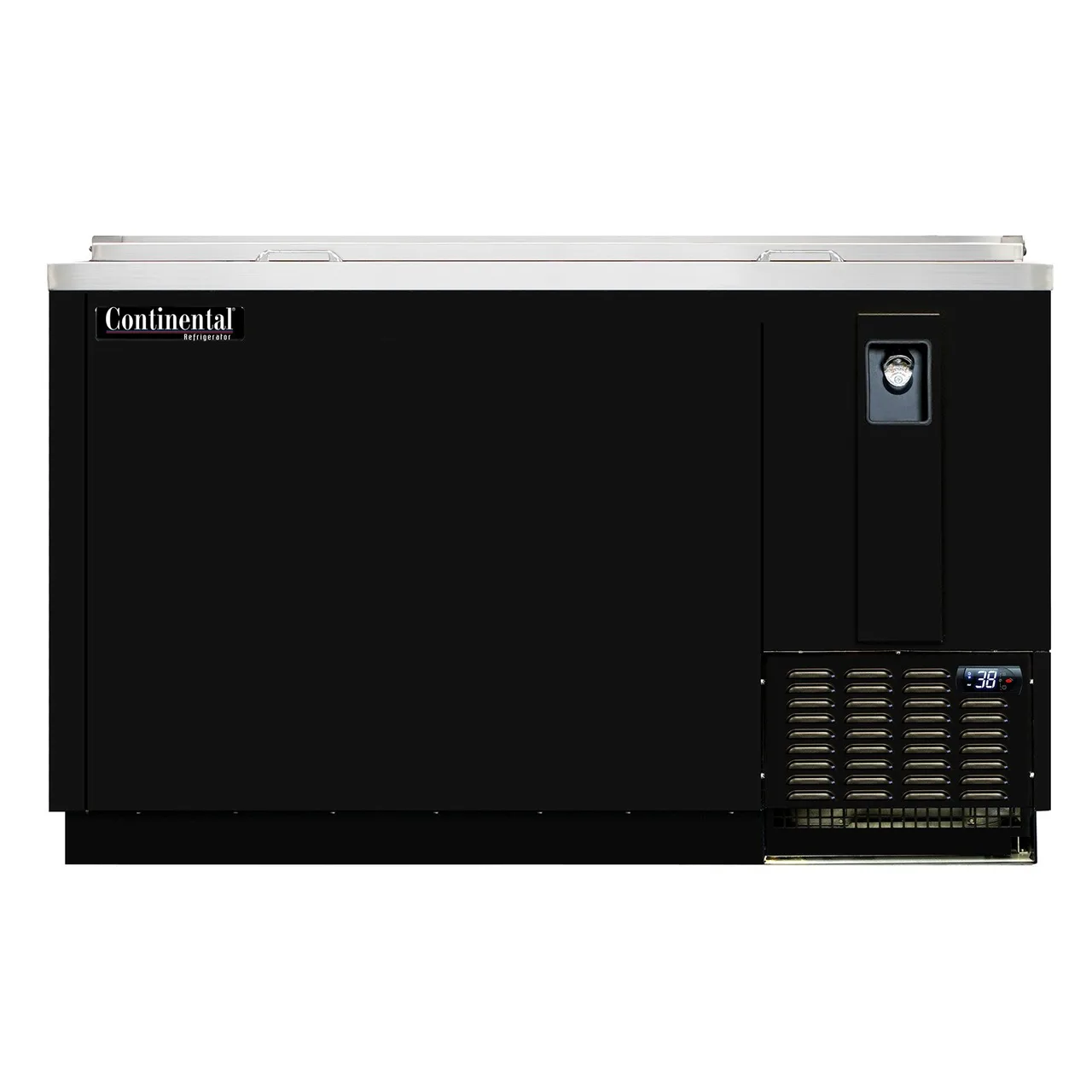 Continental Refrigerator BC64N 64" Black Horizontal Bottle Cooler