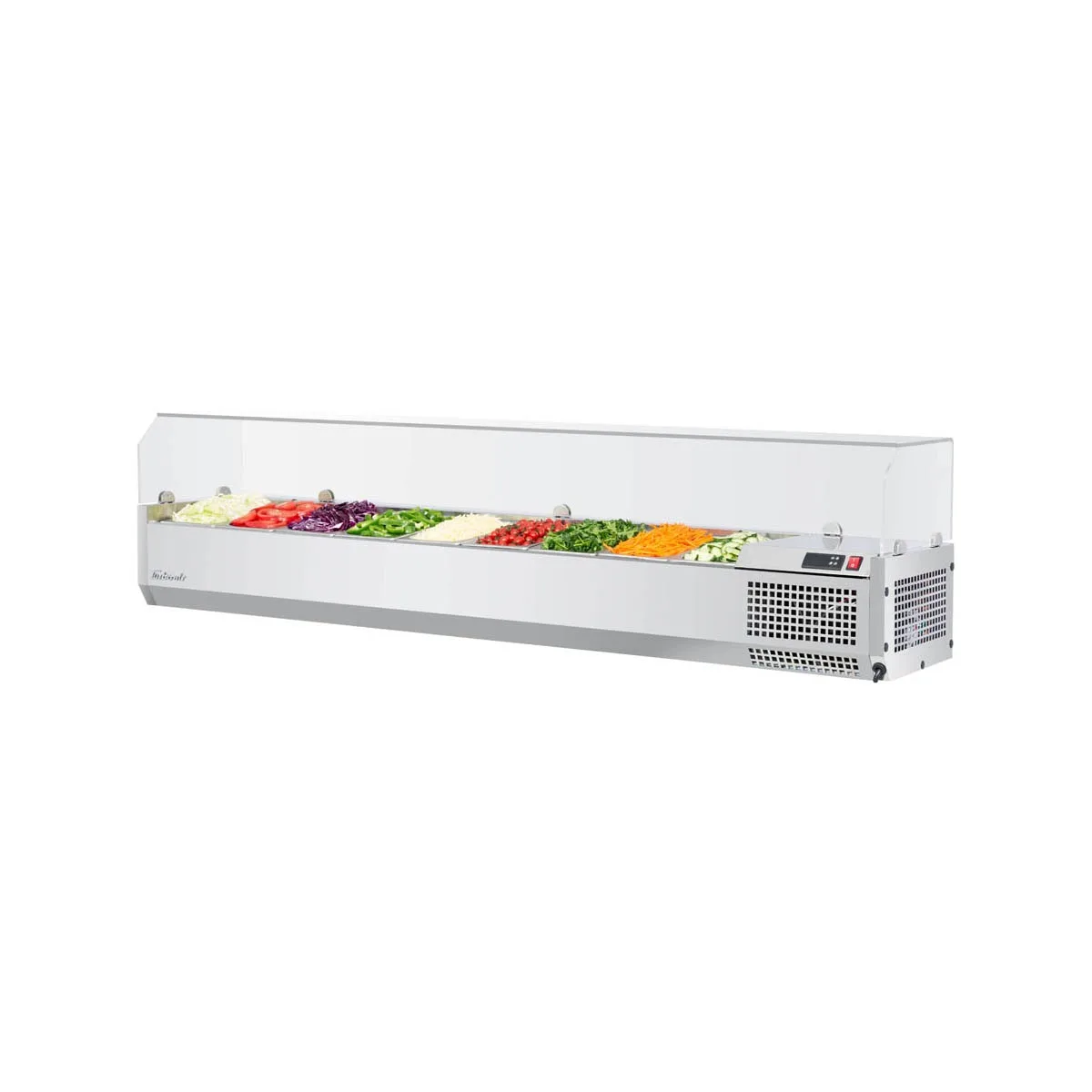 Turbo Air CTST-1800G-N 70" E-Line Countertop Salad Table, 9 Pan Capacity