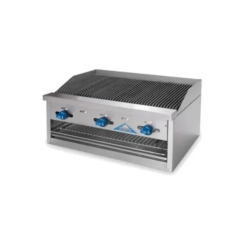 Comstock-Castle FHP36-36RBB 36" Countertop Gas Radiant Charbroiler w/ Cheese Melter, 80.000 BTU