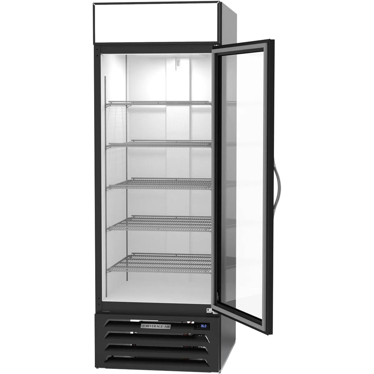 Beverage Air MMR23HC-1-B-WINE 27" Glass Door Wine Merchandiser, Single Temperature, 23.32 cu. ft.