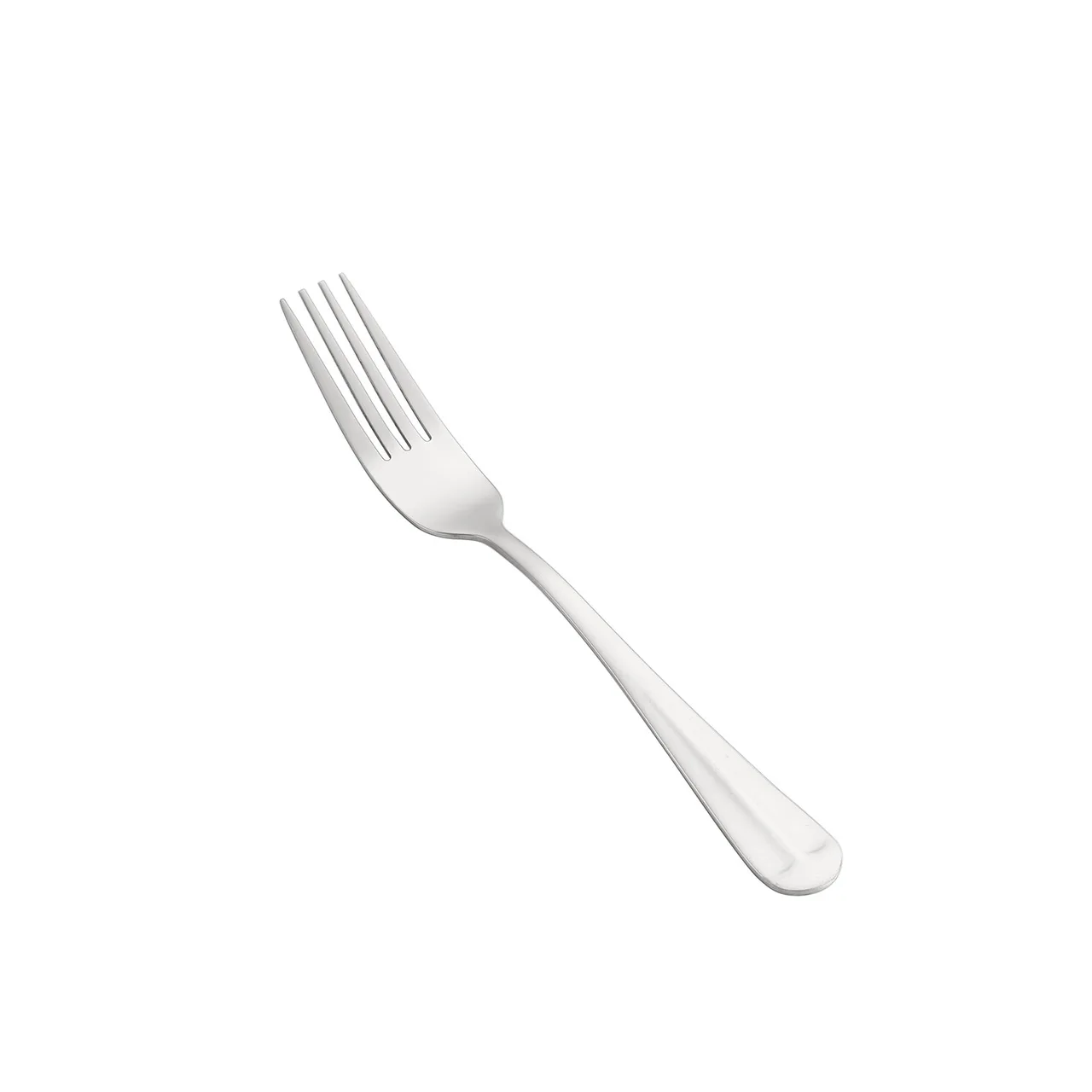CAC China 3011-05F - Jasmine Dinner Fork, 7.5" Length, 4‑Tine, Heavy, 18/0 Stainless Steel - 1 Dozen