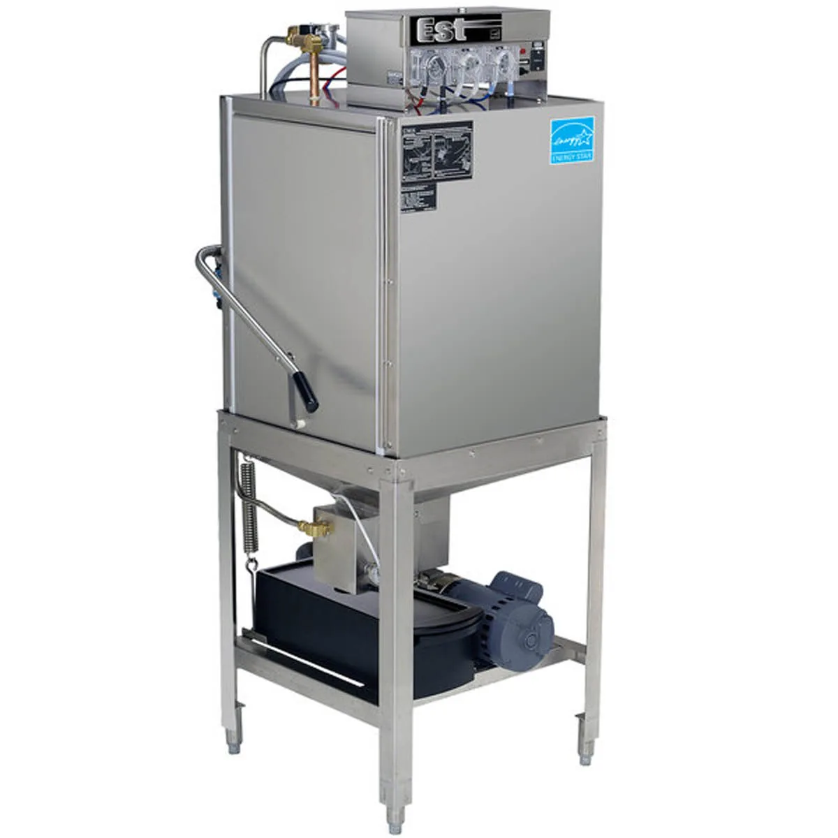 CMA Dishmachines EST-3-D-EXT 26" Door Type Straight Dishwasher, 40 Racks/Hr - 44 Gal/Hr - Low Temp