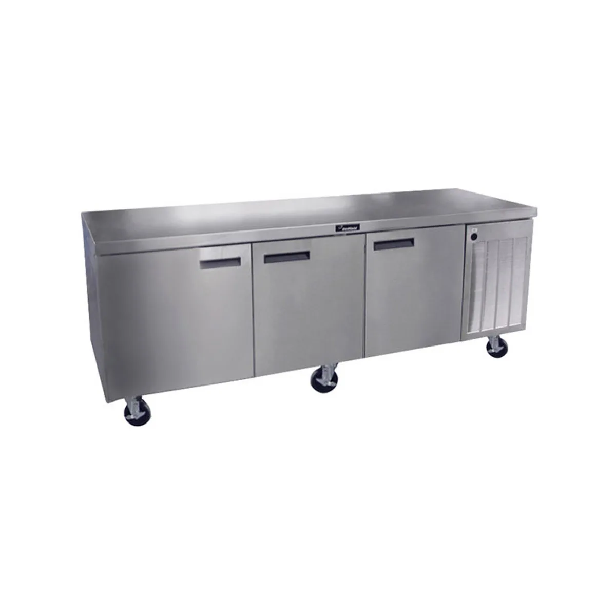 Delfield 186114BUCMP 114" 3-Section Worktop Refrigerator w/ 3 Doors, 33 cu. ft.