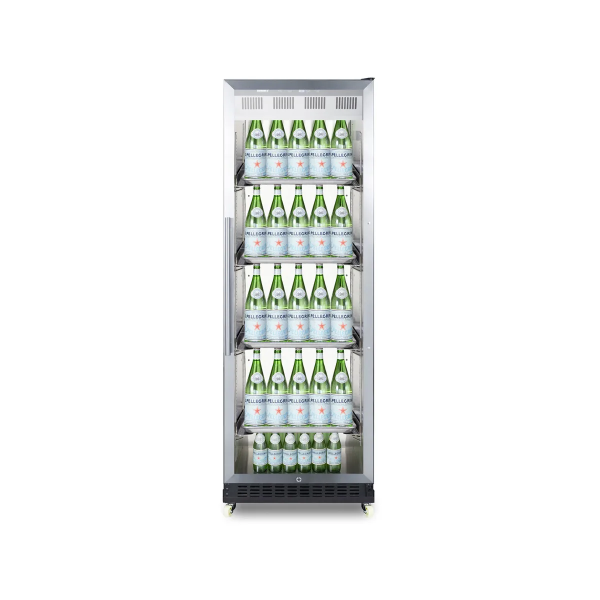 Summit SCR1401RICSS Beverage Center w/ Right Hinged Glass Door, Stainless Steel, 12.6 cu.ft
