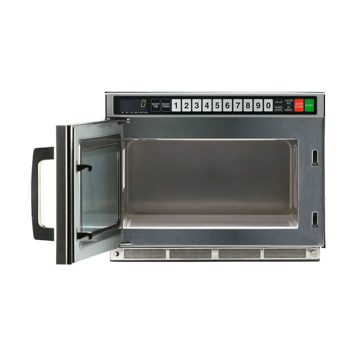Sharp R-CD1200M 1200W TwinTouch™ Commercial Microwave Oven, 0.75 Cu. Ft., Stainless Steel, 120V